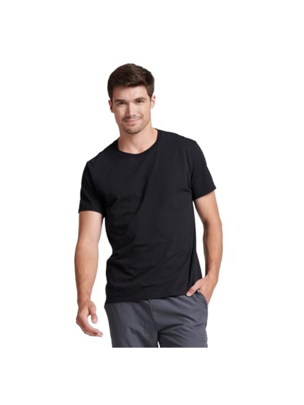 Men's Athletic Performance T-Shirt Crew Neck Short Sleeve Tee